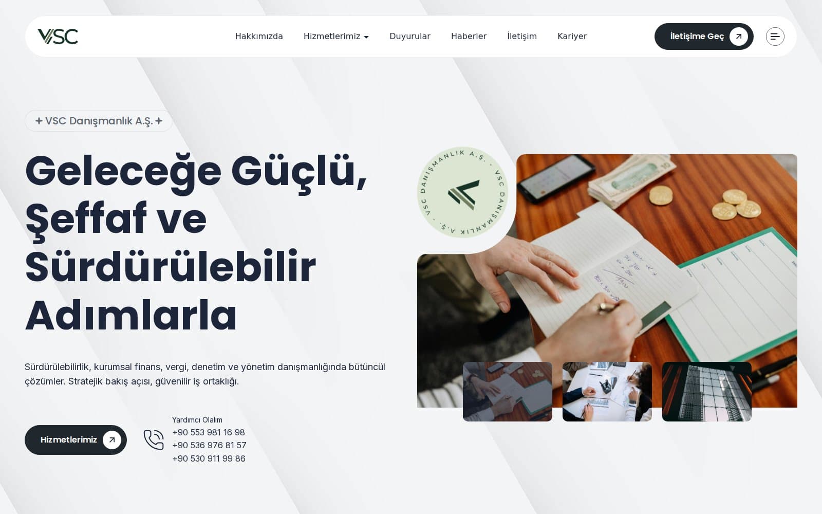 VSC Danışmanlık Kurumsal Web Sitesi